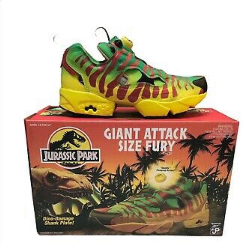 Jurassic Park Reebok instapump fury OG shoes